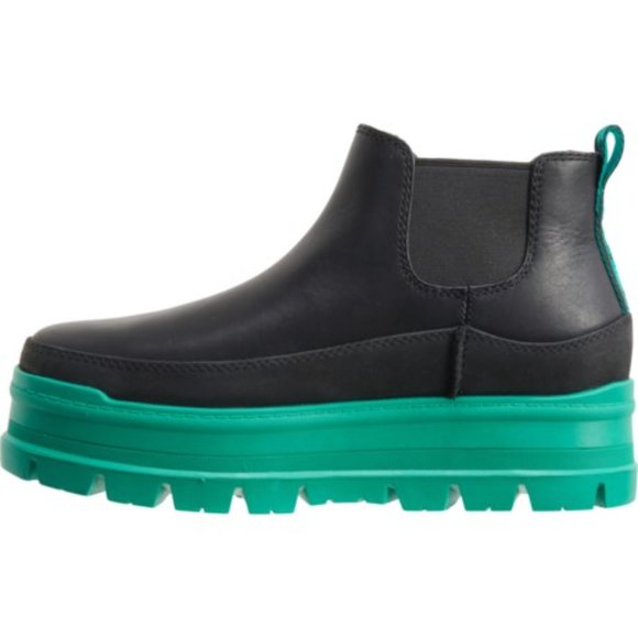 UGG® Australia Womens Leather Merina Platform Boots Black/Green NEW IN BOX - Picture 11 of 13